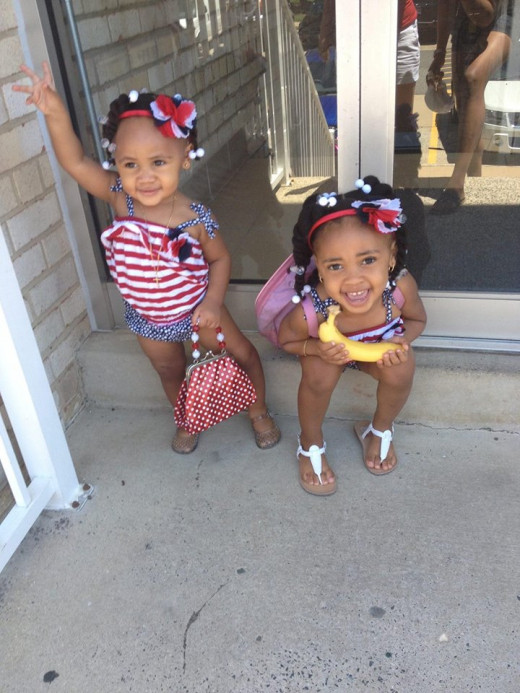 Mia and Selah 4th of July 2014