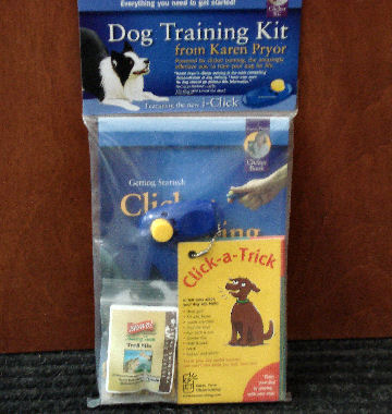 Everything you need to get started is in Karen Pryor's Clicker Training Kit.