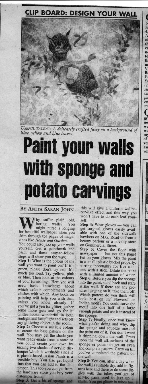 DIY Wall Mural  Article By Anita Saran 
