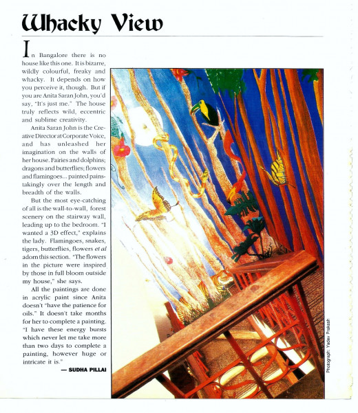 My Wall Mural - Jungle Scene Featured In Society Magazine 