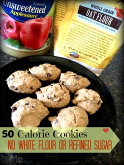 Low Calorie Chocolate Chip Cookies: No Refined Sugar Added