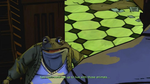 Amongst a great voice cast, Chuck Kourouklis stands out as the foul-mouthed Toad. 