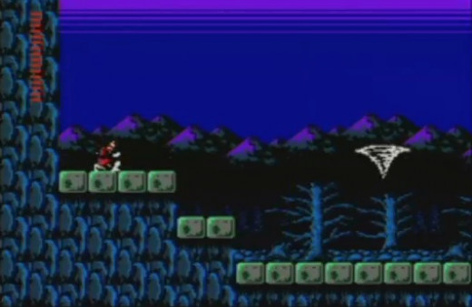 The famous tornado part from Simon's Quest. This was some of the most cryptic, asinine, stupid Nintendo crap ever thrown in video gamer's faces. No clues, nothing. Just pure random crap. Your odds of discovering this without help were not good.