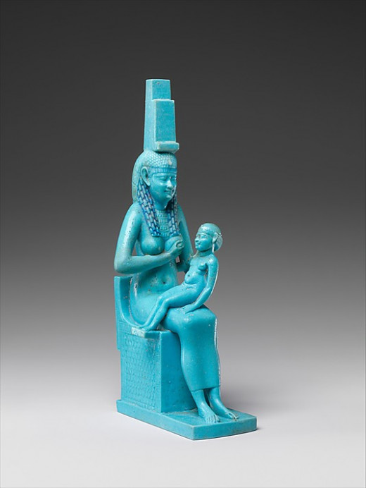 Isis and Horus  -  Met Museum 