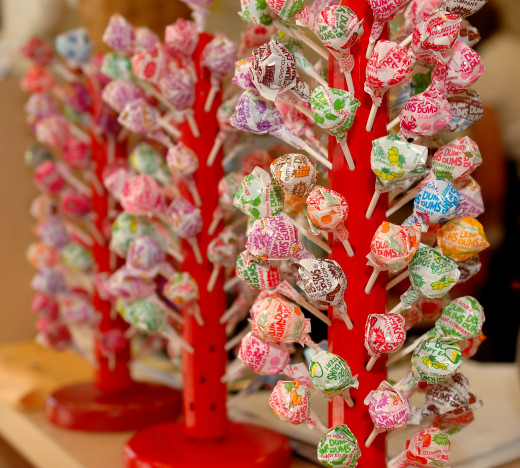 Dum Dum Pops come in a variety of flavors!