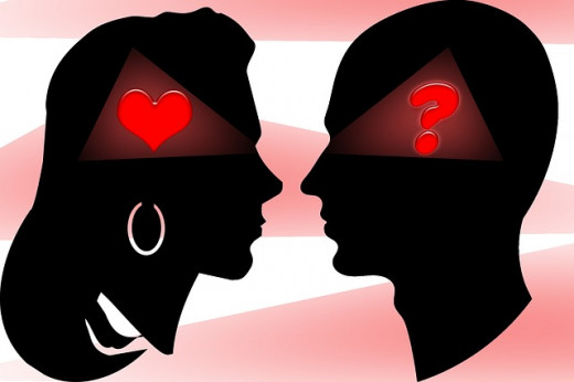 Illustration of  heart love and thoughts