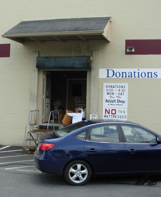 Donations to thrift stores of gently used items are a great way to recycle and help relieve poverty and battle injustice