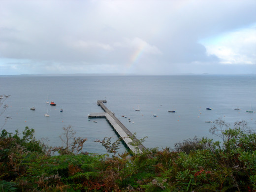 A Rainbow over Phillip Island