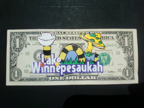 Lake Winnepesaukah money - for Roof Monkey