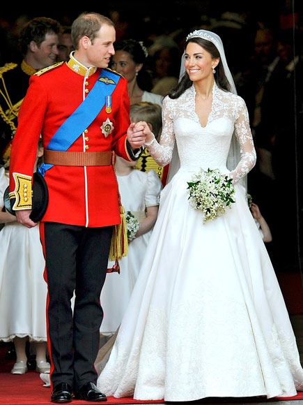 First walk as husband and wife.