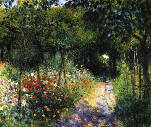 Woman at the Garden  Renoir