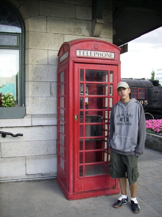 An English Phone Booth in Canada