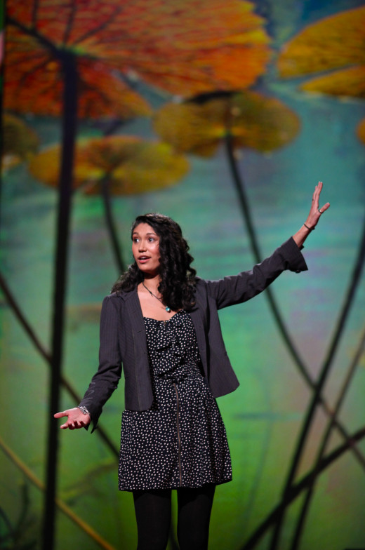 Sarah Kay performing her poem 'B'