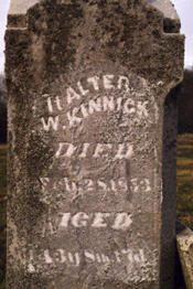 Tombstone in Forest Hill Cemetery, Wyanet, illinois