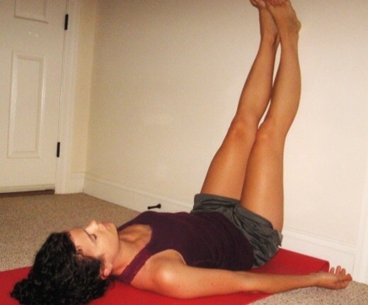 Putting your legs up a wall will increase blood flow to your brain and drain stagnant blood from your legs.