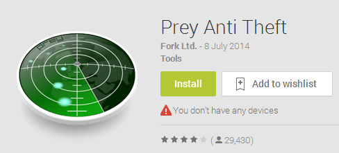 Prey Anti Theft can be installed in Android phone or iPhone to track another iPhone or Android phone