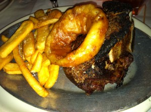 This is a picture of a similar meal at the actual restaurant Tornado's here in Madison, WI
