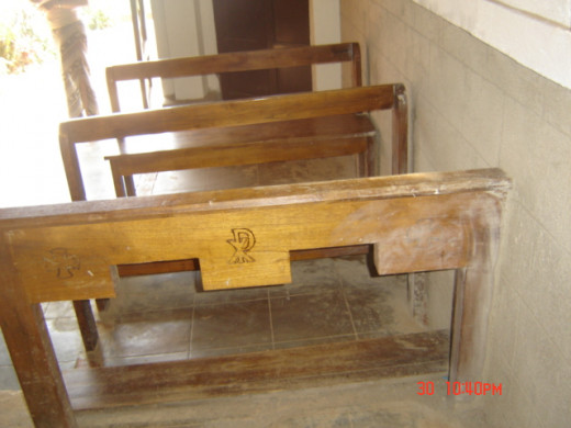 one of the two church's pew