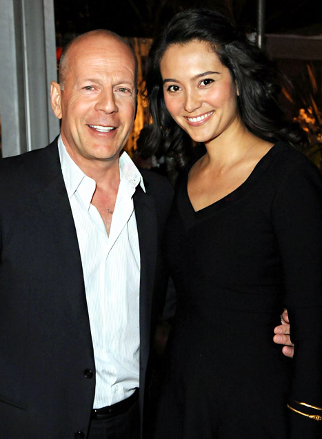 Bruce Willis and Emma Hemming