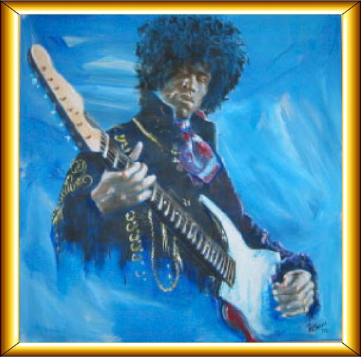 Hendrix.. Acrylic on Canvas