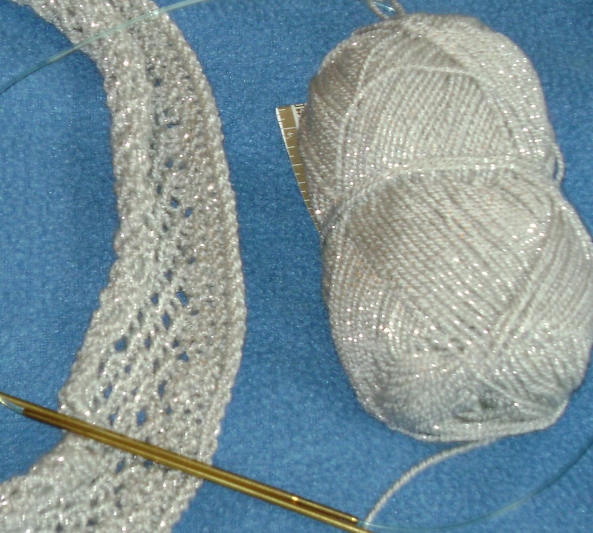 Mithril Lace in Vanna's Glamour yarn