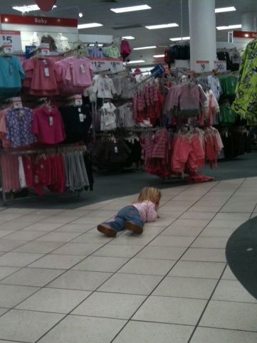 Public temper tantrums can be embarrassing