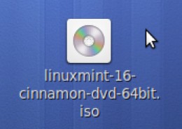 ISO file of 64 bit version of Linux Mint