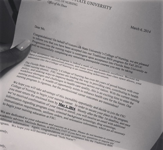 Nursing School Acceptance Letter - Asking List