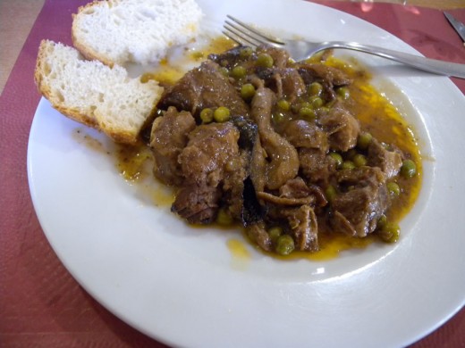 The tastiest meal ever.  A small village high in the Spanish Mountains created this dish.