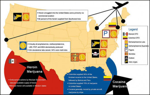 The height of drug smuggling in the 1980s revolved greatly around cocaine. Heroine and marijuana were also making their way into the country from Mexico and other Central American nations.
