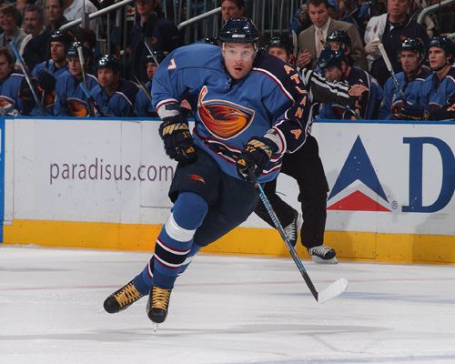 Atlanta Thrashers' skyblue uniforms before being adapted to the Reebok template