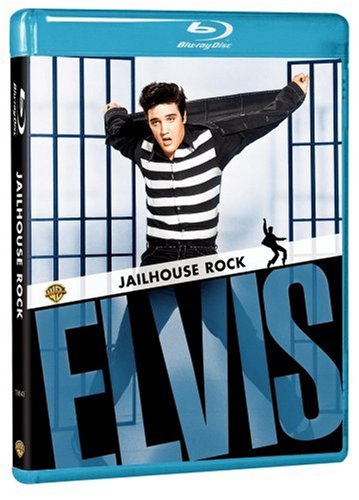 Elvis is shown here in the 1957 movie, Jailhouse Rock.