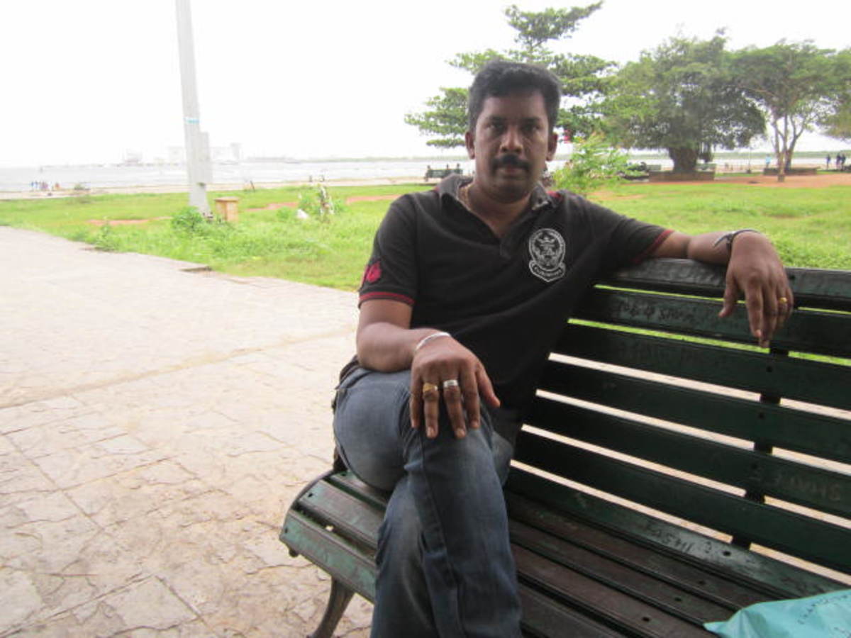 It is me on the spot (the park is in Fort Kochi)