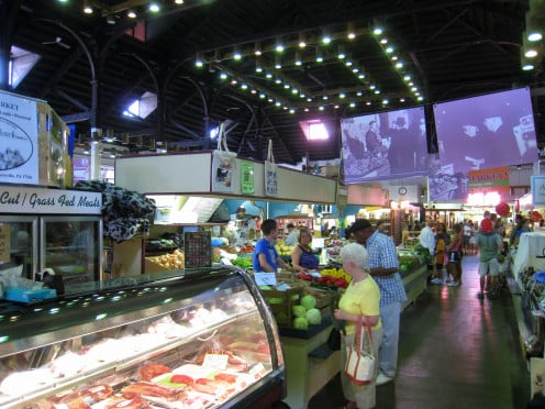Shop at the world's continually operating farmer's market at the Central Market in Lancaster. 