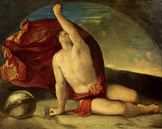 Dosso Dossi, Learned Man with a Compass and a Globe (1520-1522), Barbara Piaseka Johnson Collection