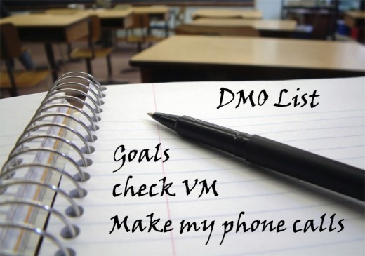 Make your list ...write it down ..."don't trust your fortune to your memory.
