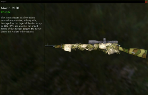Full camo and grass wrap on Mosin 9130
