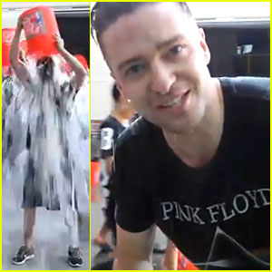 Justin Timberlake accepted the Ice Bucket Challenge. 