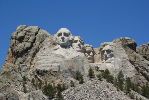 Mount Rushmore Monument, George Washington, Thomas Jefferson, Abraham Lincoln, Theodore Roosevelt