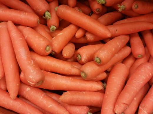 Carrots are high in Vitamin A