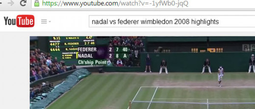 Look at the score board. Do you know who is winning? Do you know that you might be looking at one of the most important points in one of the best matches in tennis history?