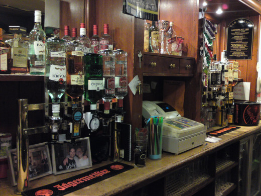 The domain of the bartender