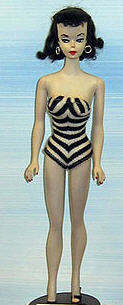 Barbie in her debut 1959