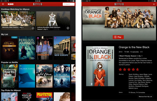 Netflix Instant library- thousands of films and TV series available to stream instantly- Part 4