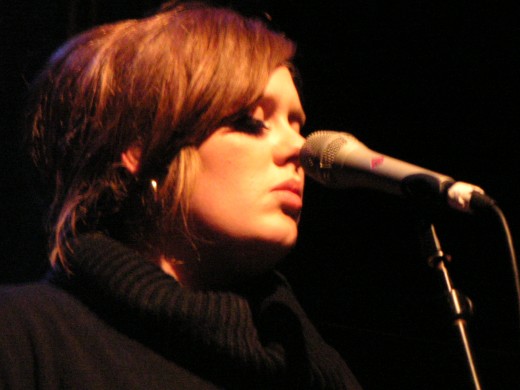 Adele - Grammy Award for Best Female Pop Vocal Performer beats stage fright.