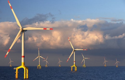 Bard 1 Wind Farm in the North Sea