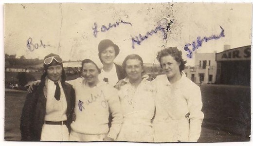 This photo fell out of the pages of a book that had belonged to Jessie. Before then, who knows the last time the picture had been seen. From left to right: Babe, Ruby, Lorena, Henrietta, and my grandmother. This photo fell out of the pages of a book that had belonged to Jessie. Before then, who knows the last time the picture had been seen. From left to right: Babe, Ruby, Lorena, Henrietta, and my grandmother.