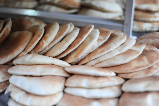 Khubz(known as pita bread)