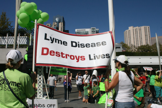 Lyme Disease Rally outside of IDSA conference in San Francisco, October 2013.