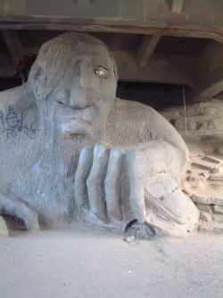 the Fremont Troll, photo by Relache